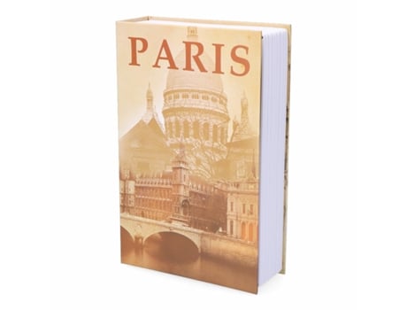 Cofre de segurança em forma de livro Micel CFC08 M13404 Paris Cinzento Aço