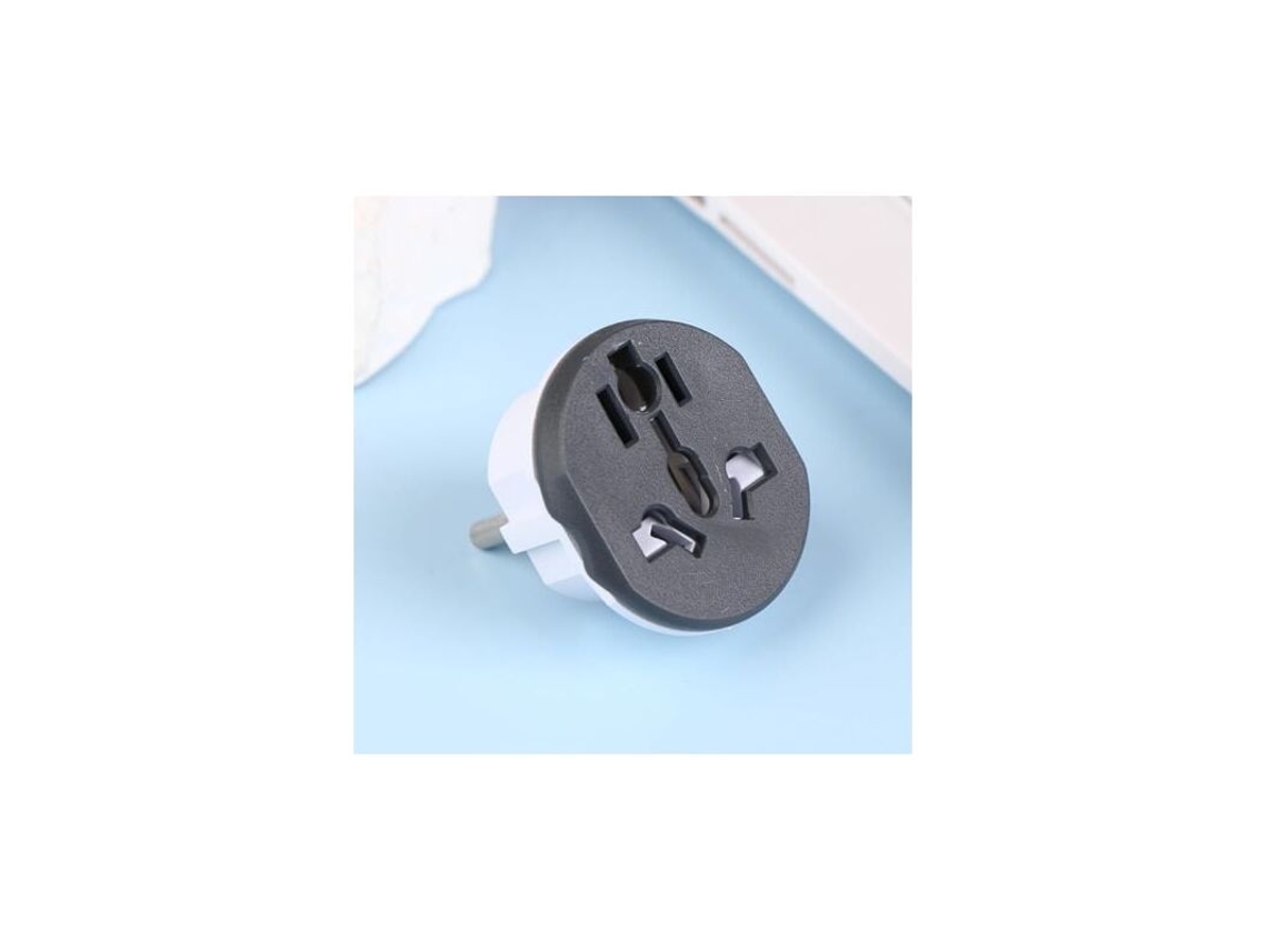 Adaptador De Tomada Universal Au Eua Reino Unido Para Ue Viagem, Conversor De Tomada Doméstica, Tomada De Parede, 16a 250v(preto)