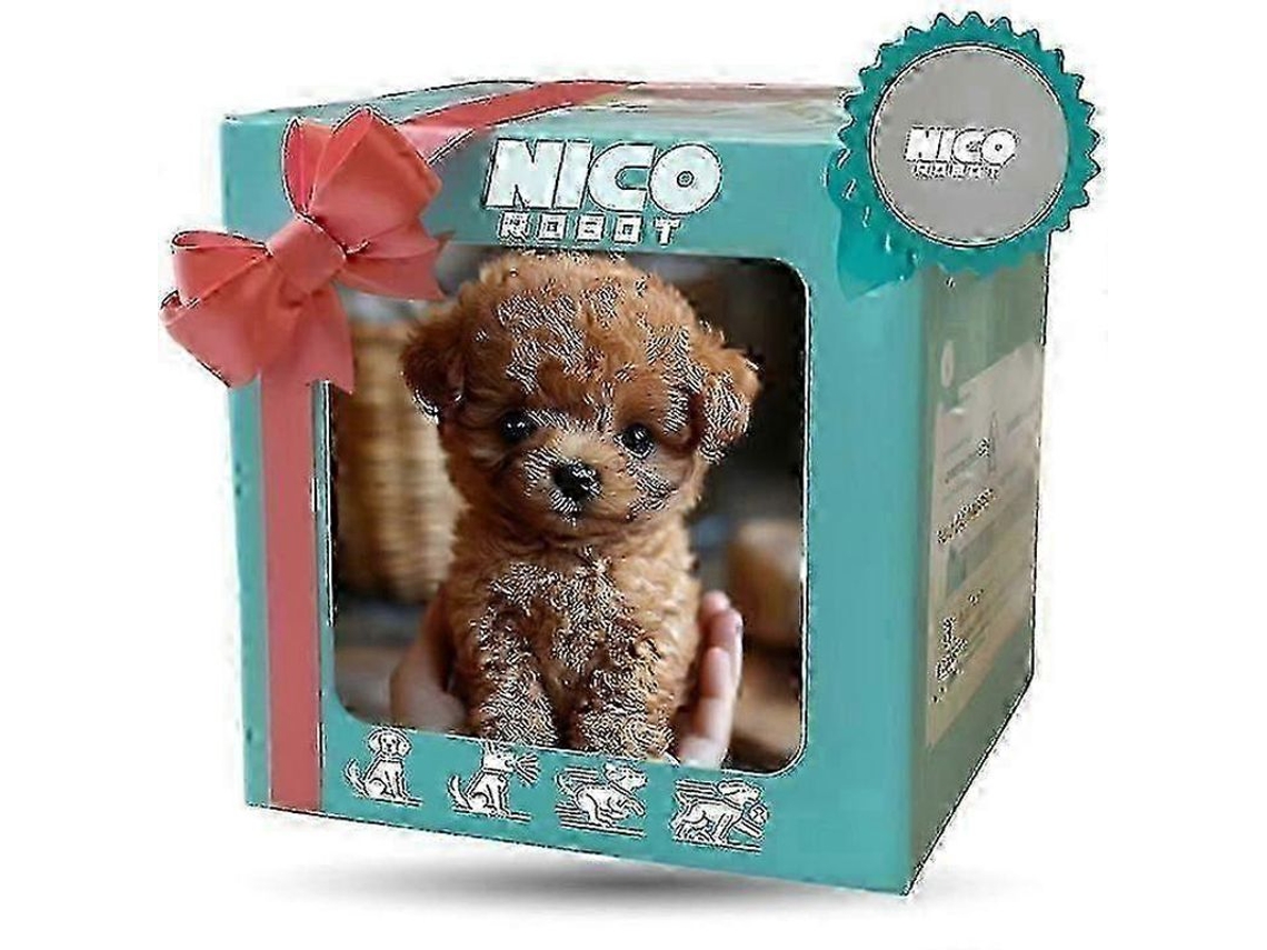 2026 perro Robot Nico, Mi Muñeco de Perro Realista, Juguete de Peluche Interactivo Que Actúa como Un Perro de Verdad 2025 Marrón