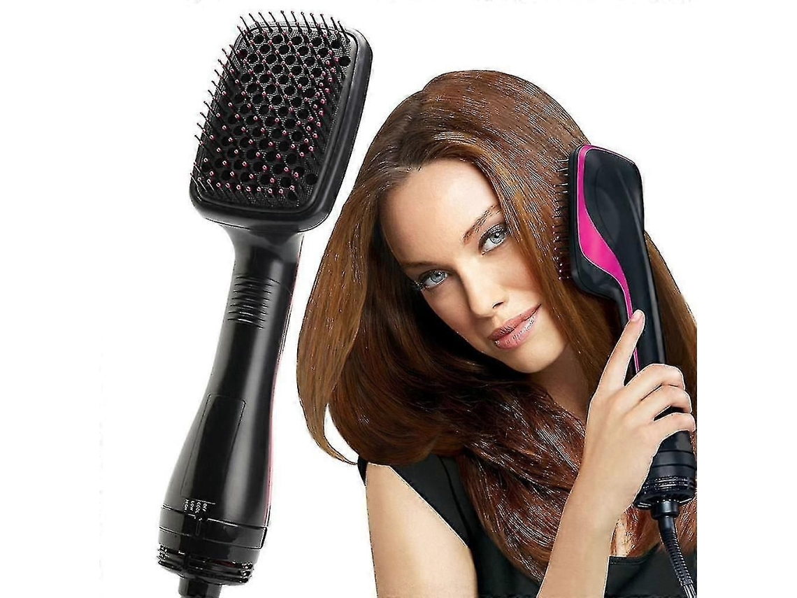2 em 1 Cabelo Volumizador Secador Escova Secador de Cabelo Alisador Pente Quente Ar Brus TAISHENGDA