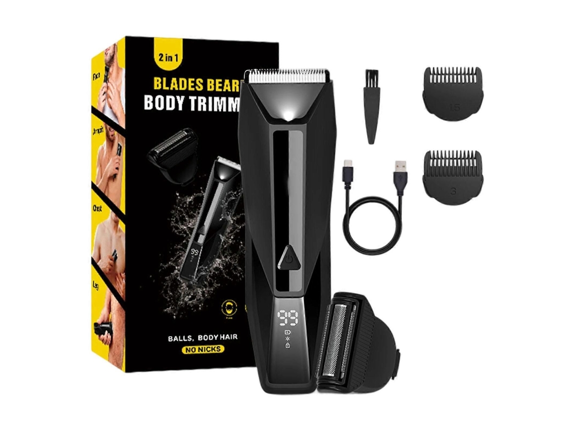 Aparador De Pelos Pubianos E Da Virilha Para Homens, Barbeador Elétrico Sem Fio, Recarregável E À Prova D'água, Multicolorido.