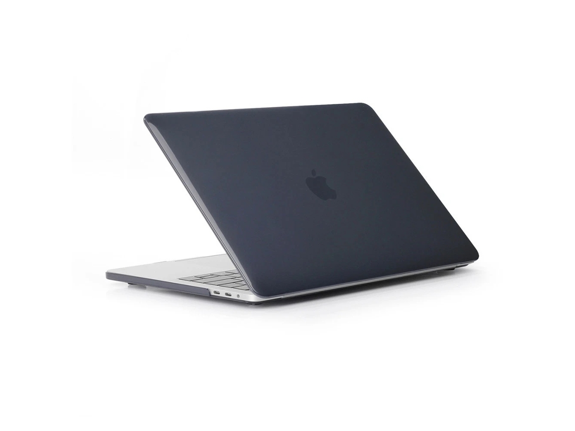 Capa Para Macbook Air 14 Polegadas (a2779/a2918/a3185/a3112) Com Encaixe Rígido, Transparente, Preto Elysve