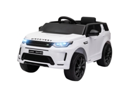 Carro Elétrico Infantil 12v Branco (controle Remoto, Luzes Led, Música, Buzina, 3 6 Anos)