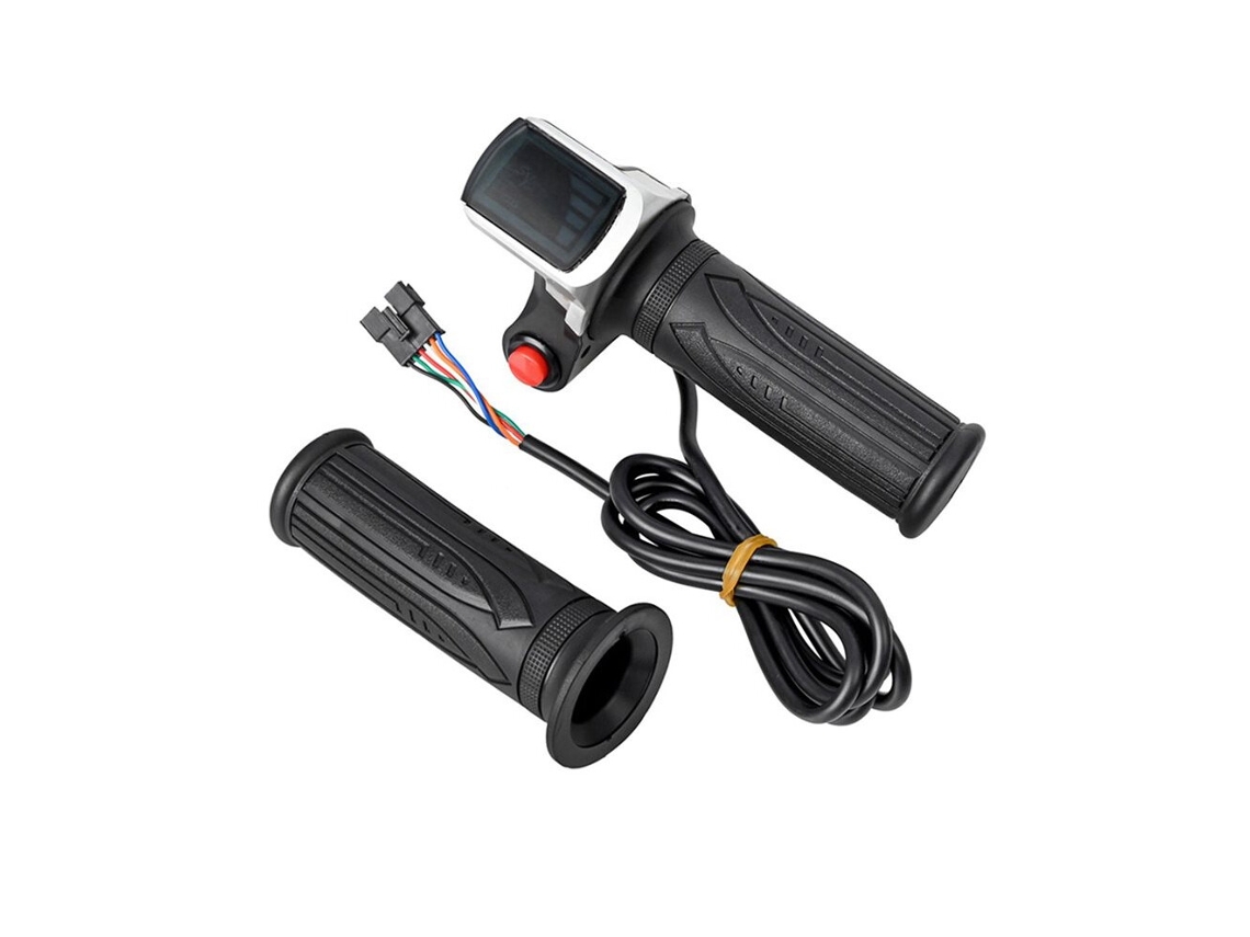 Acelerador Universal com Display Lcd para Bicicletas Elétricas e Scooters Acelerador de Punho Rotativo 36v (e bikes)