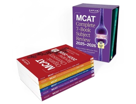 Livro MCAT Complete 7-Book Subject Review 2025-2026, Set Includes Books, Online Prep, 3 Practice Tests de Kaplan Test Prep (Inglês)
