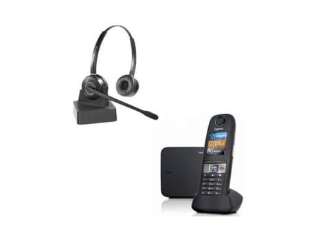 Telefone Sem Fio Gigaset Cl660, Tecnologia Dect Com Base, Tela Colorida Fone De Ouvido Cleyver Odhw15, Sem Fio Duo, Preto Cleyver