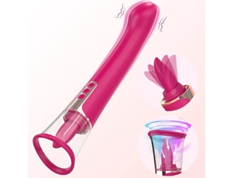 Vibrador Para Lamber E Chupar Clitóris, Dildo Para Língua E Ponto G Com Ventosa, Estimulador Oral Para Mulheres
