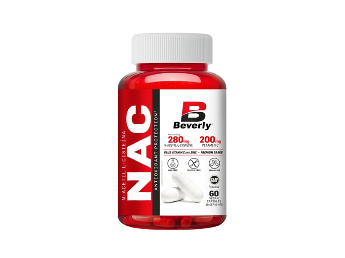 Nac With Vitamin C And Zinc - 60 Capsules De Beverly Nutrition