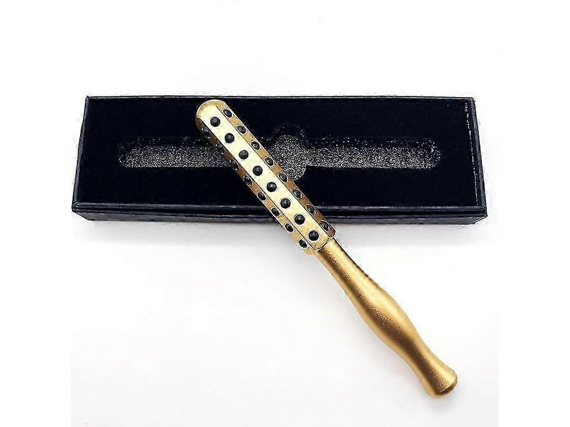Massageador Facial em Bastão com Rolo Dourado para Firmeza e Antienvelhecimento da Pele Gj GOKOCO