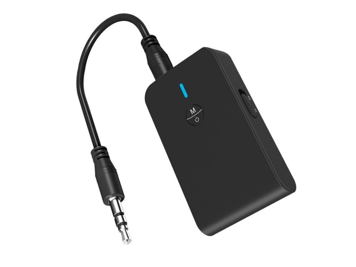 Transmissor E Receptor Bluetooth Sem Fio 2 Em 1 Preto