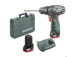 Furadeira/parafusadeira Powermaxx Sb Basic 2 Velocidades De Impacto Semi Fio 2 Baterias, Mala Metabo