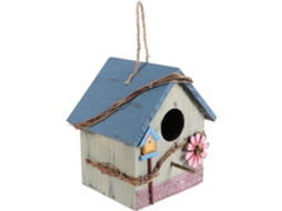 Casinha de Pássaros Suspensa para Jardim e Gaiola para Pássaros com Design Verde. Alimentador Decorativo para Pássaros, CHABERLU
