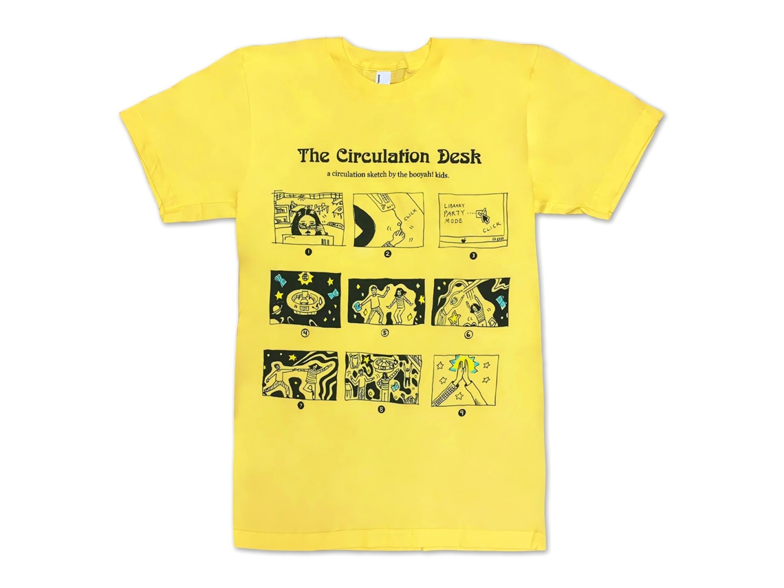 Camiseta Booyah Kids Circulation Desk ROCKINSTONE Unissex Adulto Mais Vendidas Tamanho:s