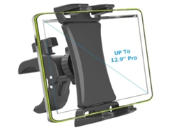 Suporte De Tablet Para Bicicleta E Passadeira Ajustável A 360 Graus Para Ipad De 4.7 A 12.9 Polegadas Preto