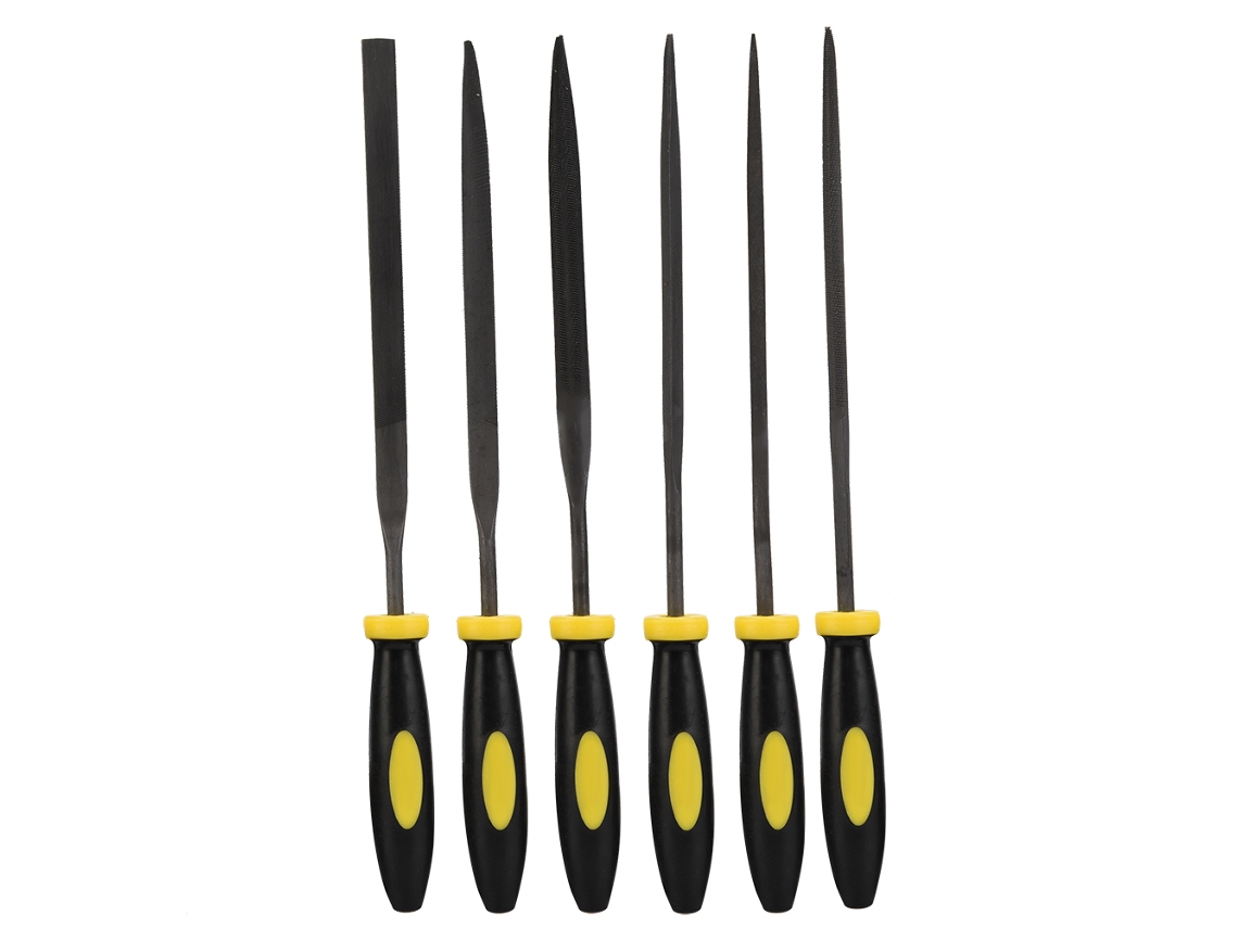 Conjunto De 6 Limas Mini De Metal 3*150mm, Herramientas De Carpintería, Lima Aguja Para Madeira E Metal