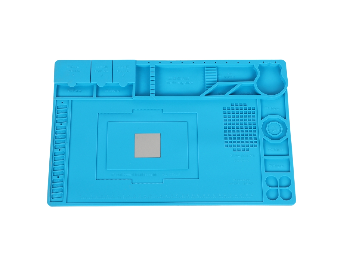 Tapete de trabalho de silicone (resistente ao calor, magnético e isolante)