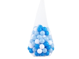 100 Bolas De Plástico Oceano Multicolor 5.5cm Ldpe Para Crianças Brincadeira Pit Ball