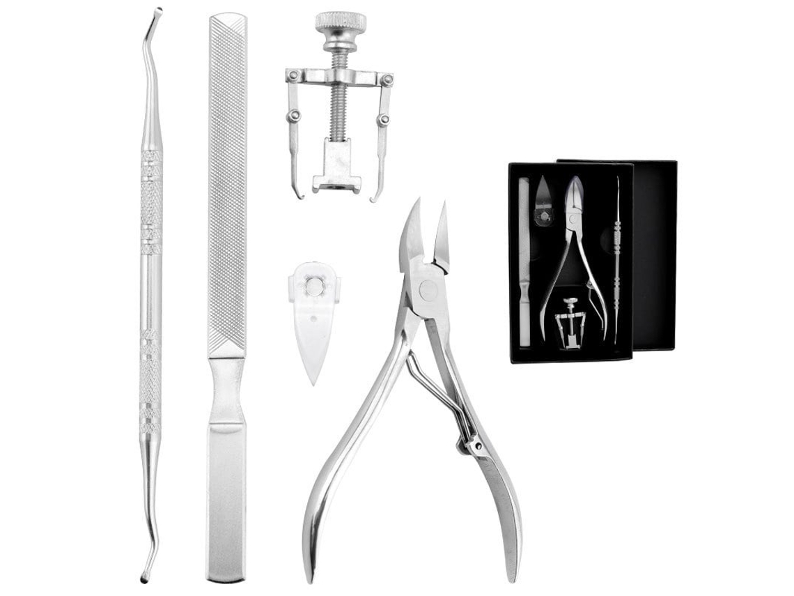 Lurelia Kit De Manicure Para Bebé, Em Aço Inoxidável, Para Unhas Grossas, Cor Azul, Para Bebé E Criança