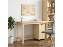 Vidaxl Conjunto De Mesa E Armário 2 Unid. Castanho