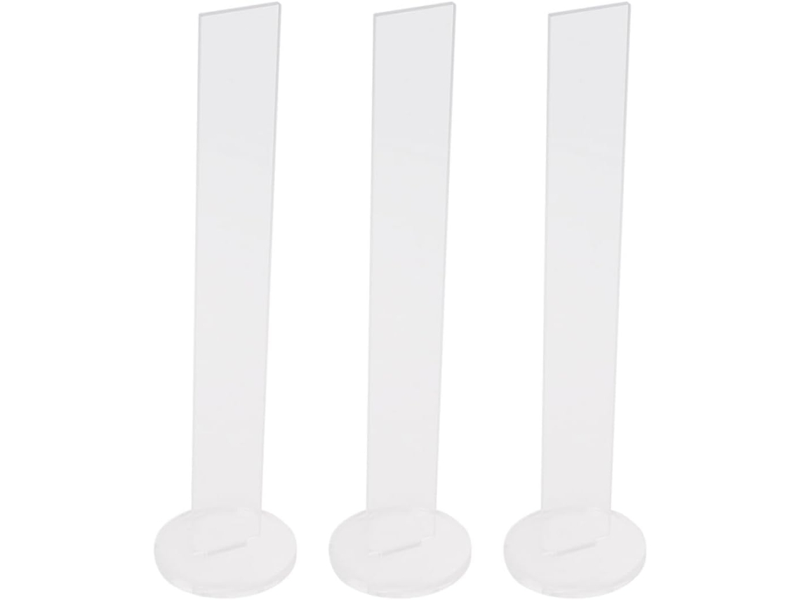 Suporte adesivo Uonlytech, 3 peças, acrílico transparente, resistente à deformação, ideal para