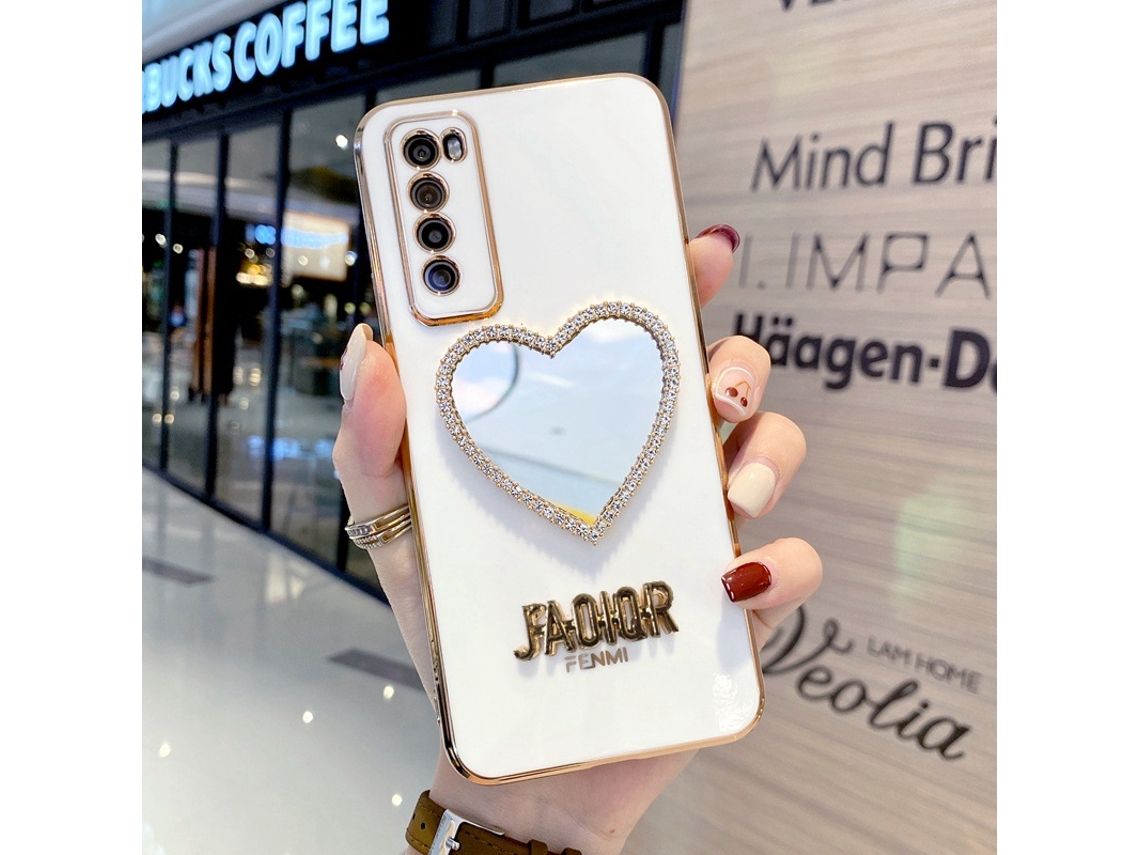 Capa de proteção com forma de coração para iPhone 12 Pro EOOCOO