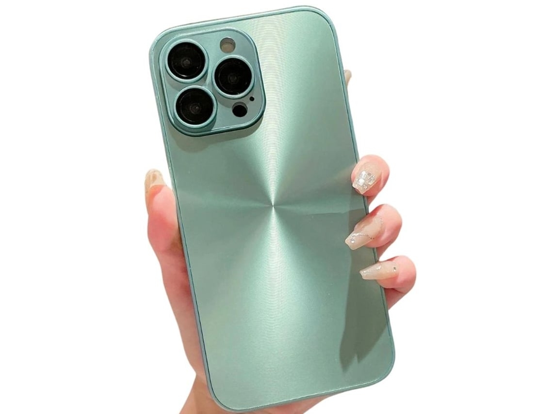 Capa para iPhone 15 VEANXIN Vidro Verde