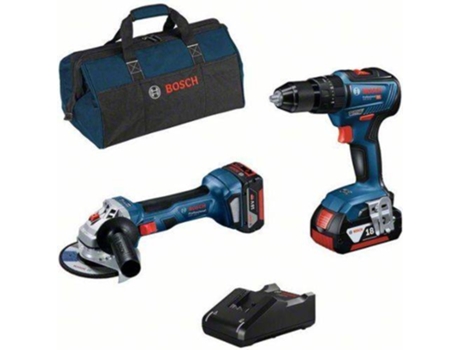 Conjunto de Rebarbadora e Aparafusadora/Berbequim BOSCH (18V)