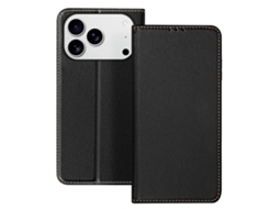 Avizar Capa De Couro Para Iphone 17 Pro Com Porta Cartões E Suporte Para Vídeo Preto