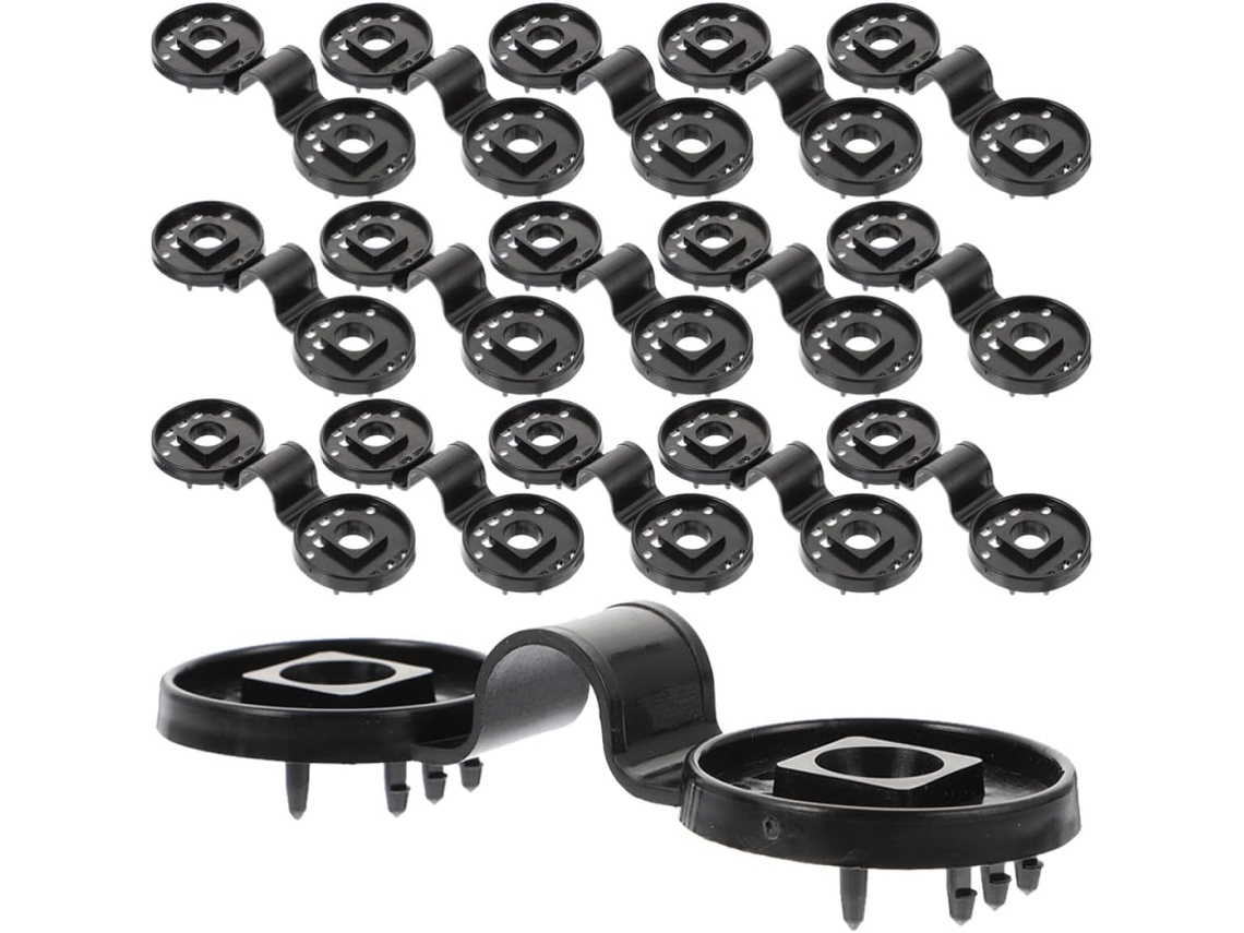 Conjunto Dechous com 20 clipes de plástico para telas de sombreamento, leves e multiuso para fixação de telas.