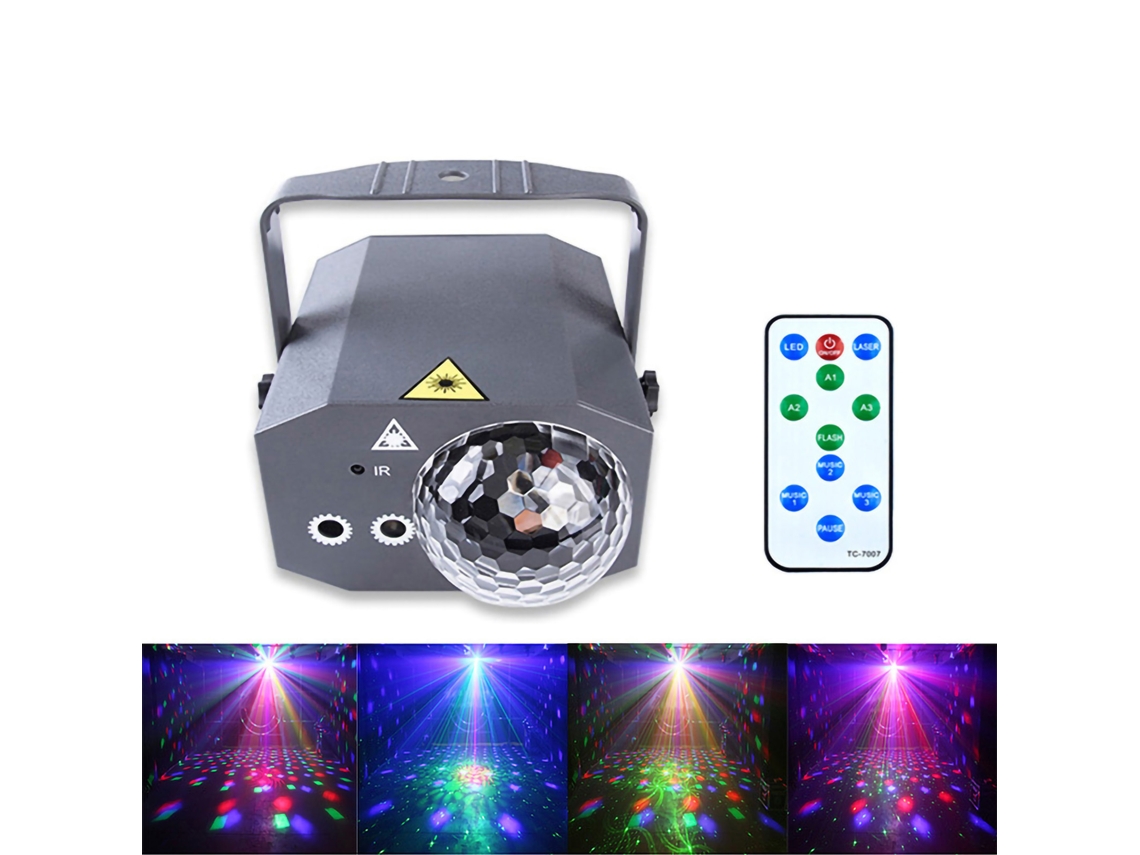 2026 lâmpadas Led de Cena com Projeção Colorida, Controle Remoto, 10w, para Festas e Eventos, Plug Us