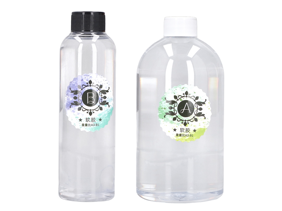 Kit de cola de resina epóxi cristal transparente 3:1 para joias e artesanato DIY