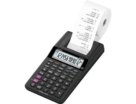 Calculadora com Impressão CASIO HR-8REC (12 dígitos)