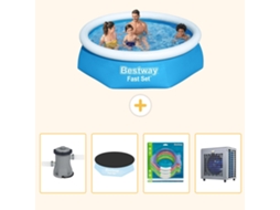 Bestway Piscina Bestway Fast Set Redonda - 244x61 Cm - 5-peças S338