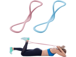 Conjunto De 2-faixas Elásticas Resistência Para Os Braços, Em Formato 8com Alças, Exercícios Expansão Do Peito