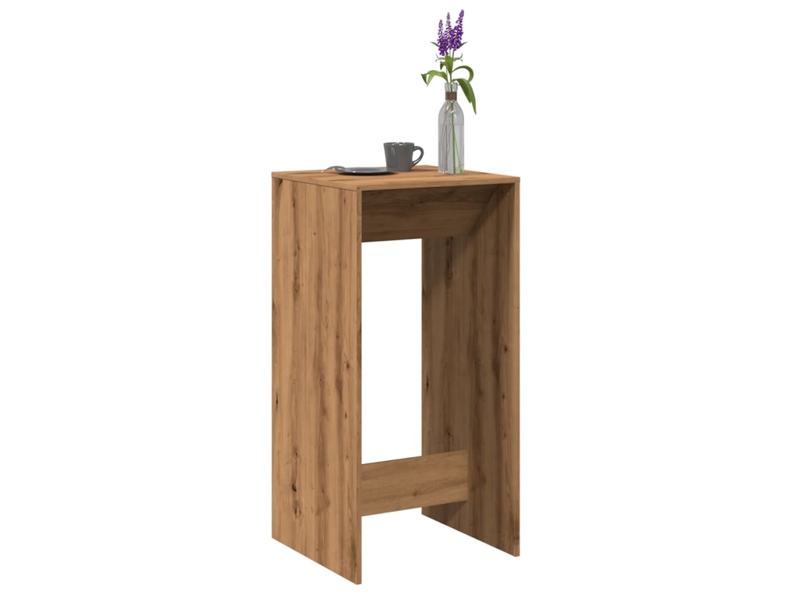 Vidaxl Mesa De Bar 51x50x103,5 Cm Derivados Madeira Carvalho Artisiano