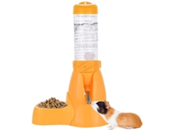 Dispensador Automático De Água 125ml Hamster Rato Pequenos Animais Amarelo
