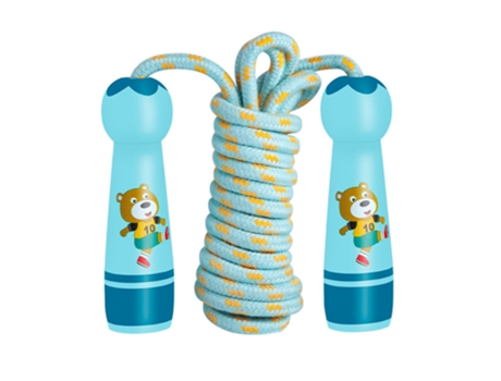 Corda De Pular Infantil, Corda De Pular Infantil Ajustável Em Algodão Com Aquaforge