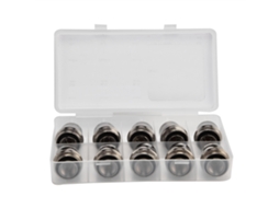 Kit com 10 conjuntos de consumíveis para plasma, eletrodos, bicos de corte e acessórios para tocha de soldagem.