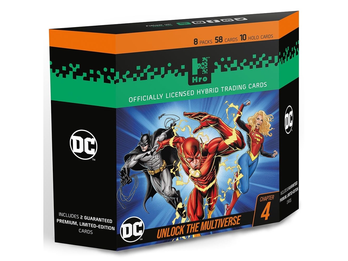 Pacote Premium Com 8 Cartas Colecionáveis ​​boosterbox Do Flash Da Dc Comics