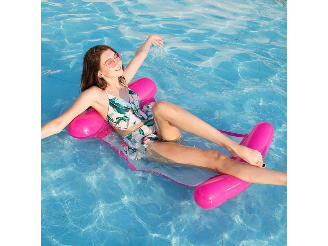 Cama Flutuante Inflável de Rede para Piscina Sfy | S/MARCA