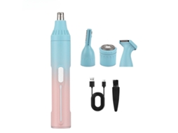 Aparador De Nariz 4 Em 1 Hexinyigjly 11000 Rpm, Motor Silencioso, Ipx7, Usb-c Ciano