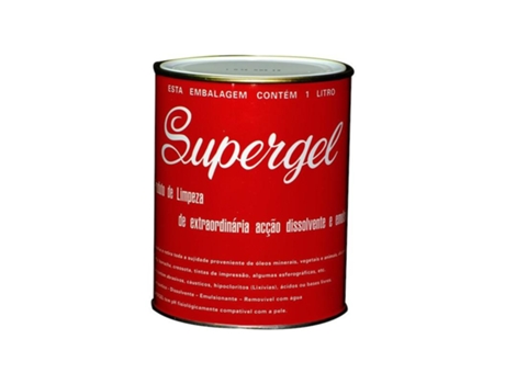 Supergel Retira Toda a Sujidade de Gorduras Óleos e Alcatrão 1L
