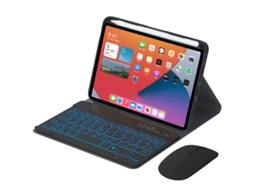 Capa de Teclado Bluetooth para Samsung S8 Plus 12.4 com suporte para caneta e luz de fundo XIAOMOYU