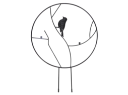 Suporte Firme Design Adorável Estrutura Jardim Aves
