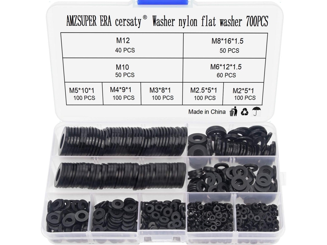700 Arruelas Nylon M2 M12