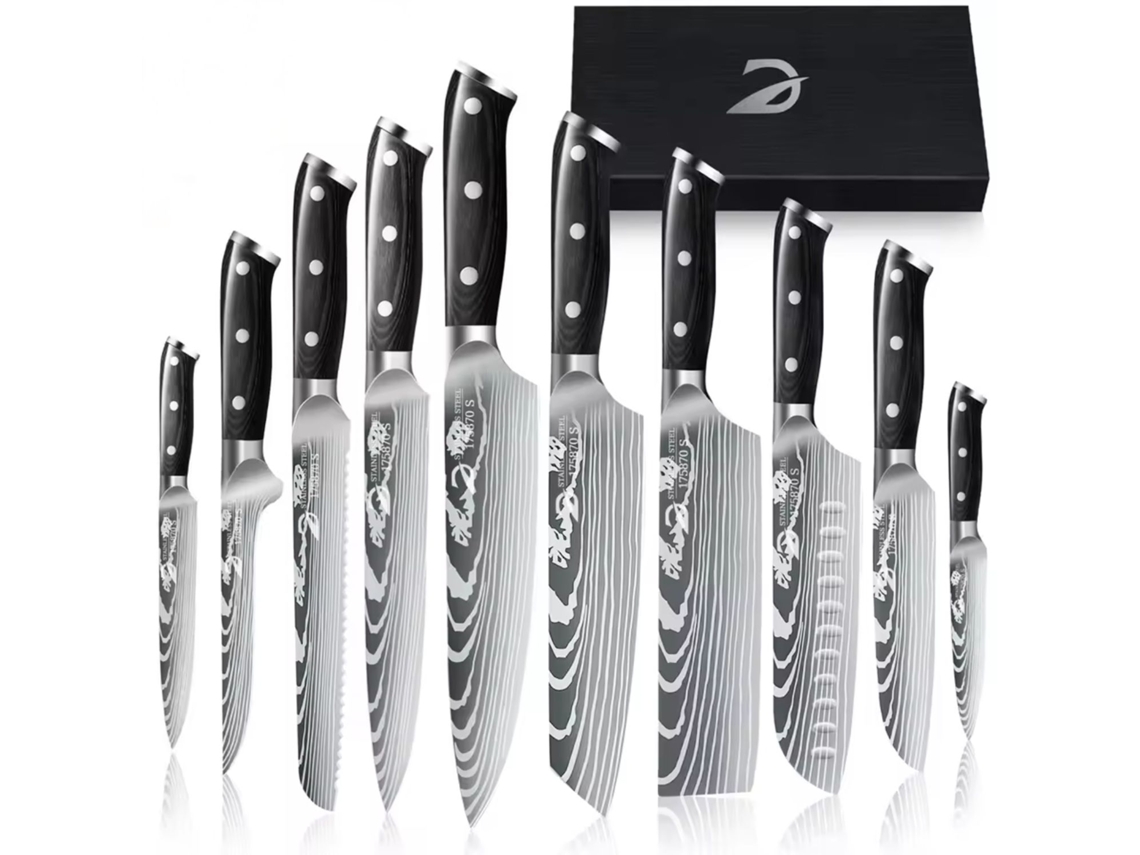 Conjunto De Facas De Chef, Qualidade Profissional, Design Ergonômico, 10pcs