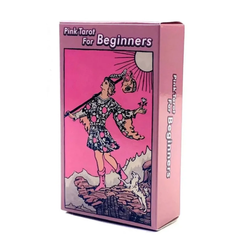 Um Baralho De Tarô Rosa Vibrante, Ideal Para Iniciantes, Composto Por 78 Cartas E Um Baralho De Oráculo Clássico.