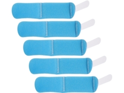 Conjunto de 5 pulseiras de identificação em poliéster para crianças.