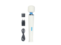 Massageador De Costas - Varinha Portátil Sem Fio E Poderosa - 8 Velocidades 20 Padrões Vibratórios, Branco