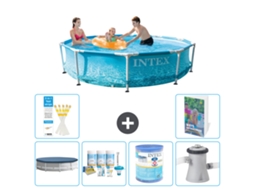 Intex Piscina Com Estrutura Redonda - 305x76 Cm - 7-peças S34